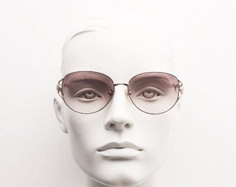 MADE IN FRANCE 80’s YSL 春夏 ヘリンボーン 2B ノンザブルーデニム製 MICK ロングジーンズ | Saint Laurent