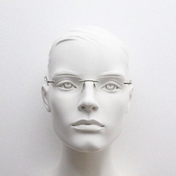 Silhouette rectangular frameless eye glasses made… - image 1