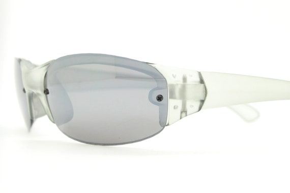 Y2k vintage futuristic shield sunglasses. Aerodyn… - image 1