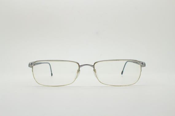 Silhouette rectangular half frame eye glasses mad… - image 3