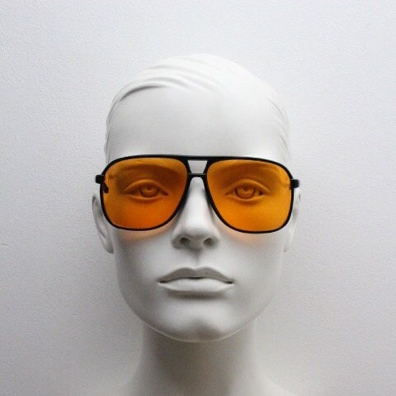 Y2K vintage square aviator sunglasses. Classic 70… - image 3