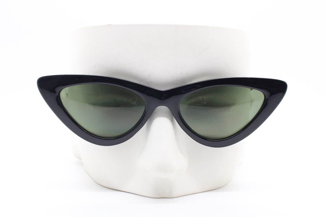 Asos Gafas De Montura Fina Lentes Ovalados Gafas De Sol Negras