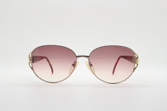 YSL　イヴサンローラン　サングラス　グラデーション　vintage　ピンク Yves Saint Laurent 80s Vintage Sunglasses Made in France