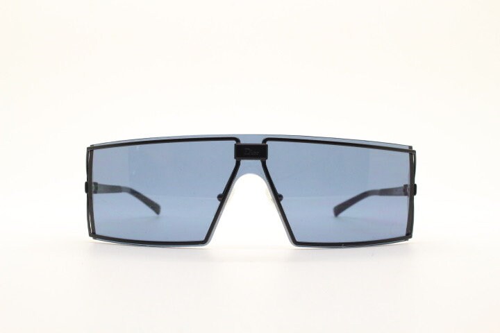 Christian Dior Y2K Vintage Rectangular Shield Sunglasses Made in