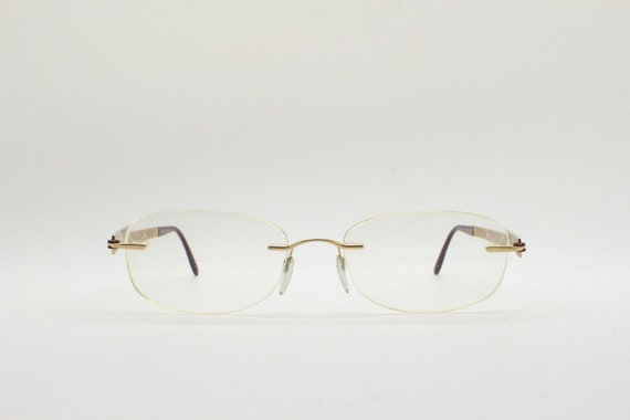 Silhouette rectangular frameless eye glasses made… - image 2