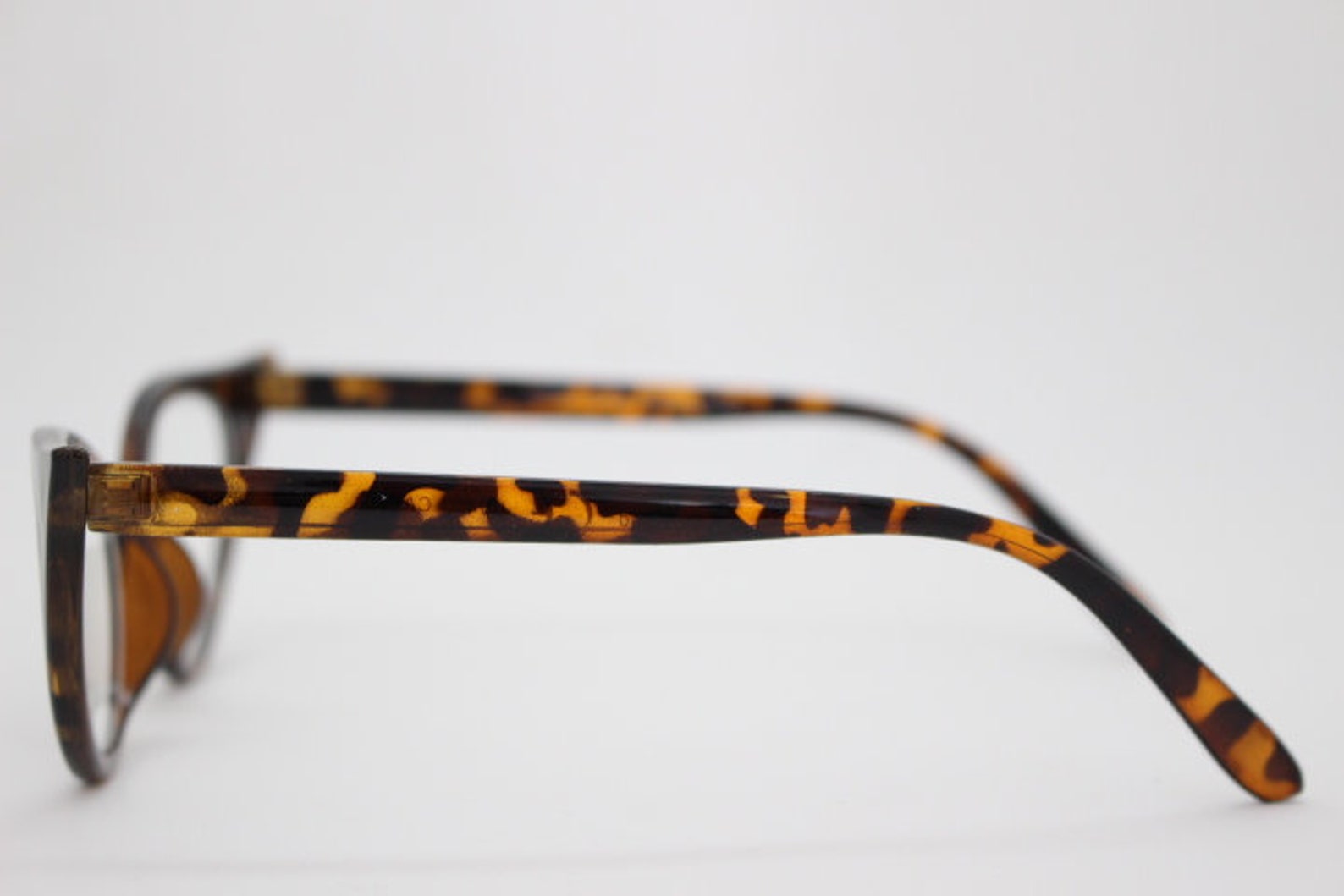 Pointed Vintage Cat Eye Glasses. Tortoise Clear Lens Optical - Etsy