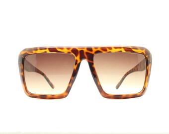 Y2K Vintage Square Flat Top Sunglasses. 2000 display picture 3