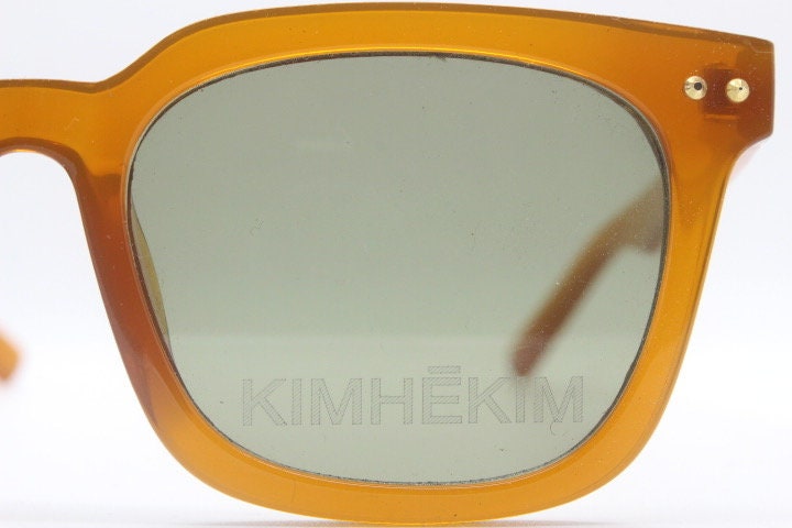 キムヘキム　サングラス Pearl Tear Cat-Eye Sunglasses (Black)