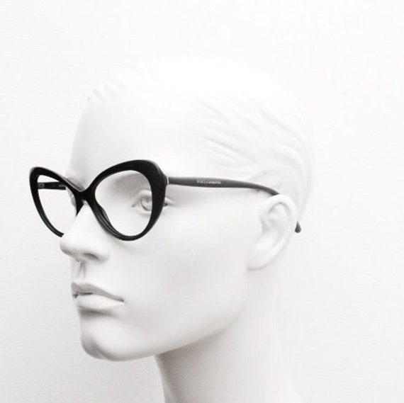 Dolce & Gabbana Black Cat-Eye Optical Glasses with Branded Case DOLCE & GABBANA DG3354 Cat Eye Crossed DG Logo Acetate  main image 4