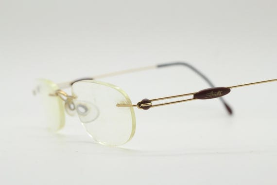 Silhouette rectangular frameless eye glasses made… - image 1