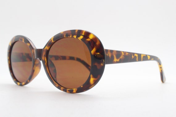 Y2k vintage oversized round sunglasses. Women's b… - image 4