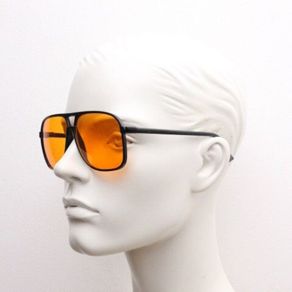 Y2K vintage square aviator sunglasses. Classic 70… - image 5