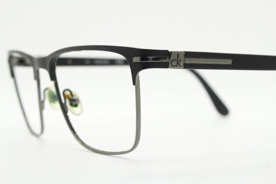 Calvin Klein rectangular eye glasses. Gunmetal gr… - image 3