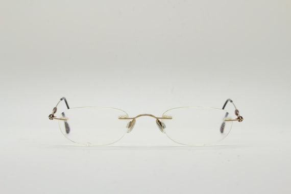 Silhouette rectangular frameless eye glasses made… - image 4