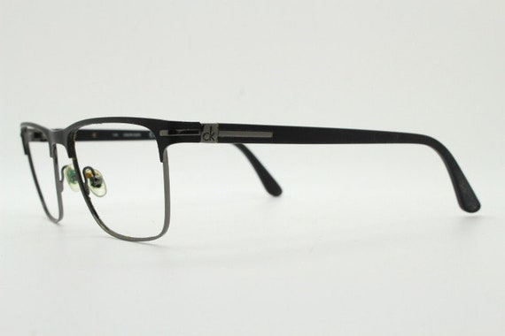 Calvin Klein rectangular eye glasses. Gunmetal gr… - image 4