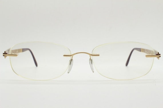Silhouette rectangular frameless eye glasses made… - image 3