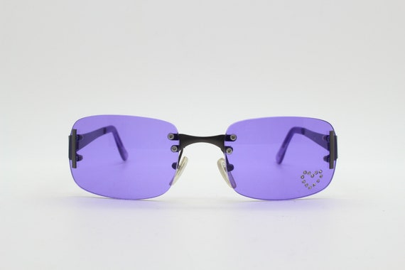 Purple rectangle sunglasses 2025