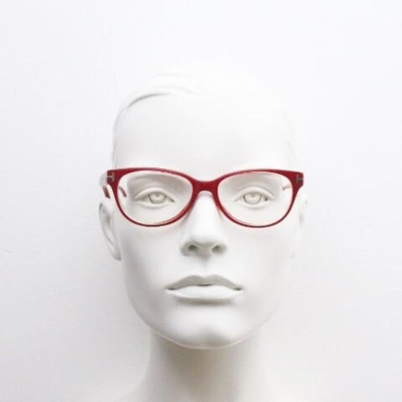 Tom Ford modified cat eye glasses made in Italy. … - image 1