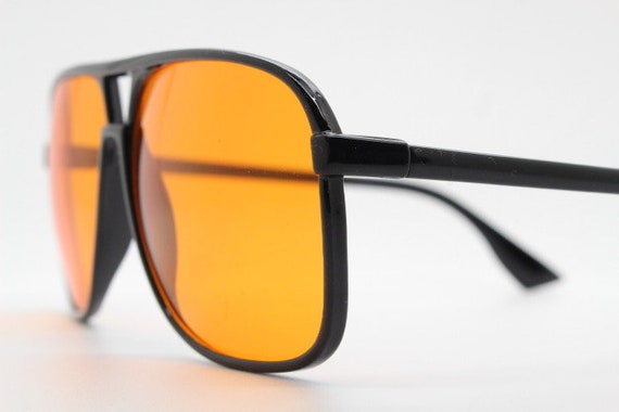 Y2K vintage square aviator sunglasses. Classic 70… - image 2