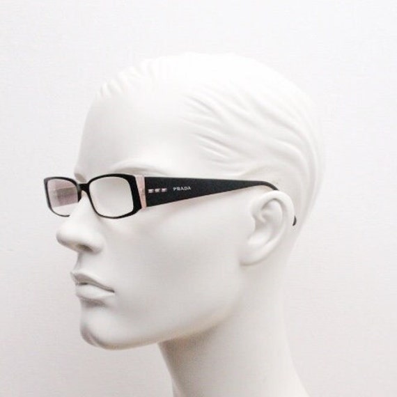 Prada 90s vintage eye glasses. Black acetate sati… - image 10