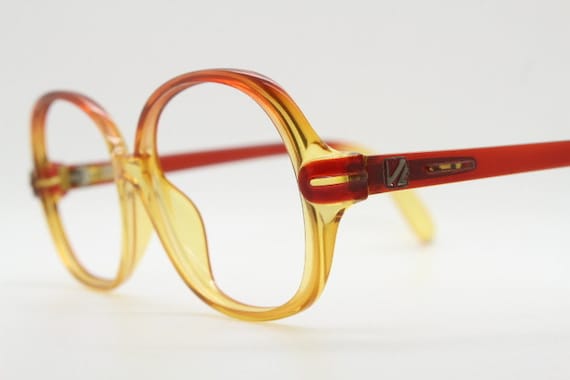 Lunettes Vintage Viennaline 1581 - Monture Jaune/brun Carrée - Neuf Avec étiquettes - Made In Germany