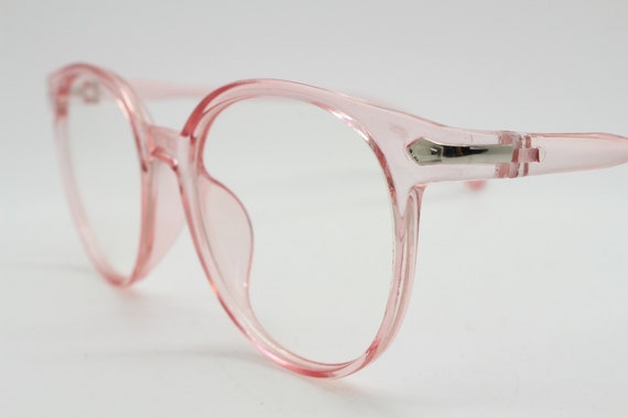 2000s vintage round glasses. Transparent crystal … - image 5
