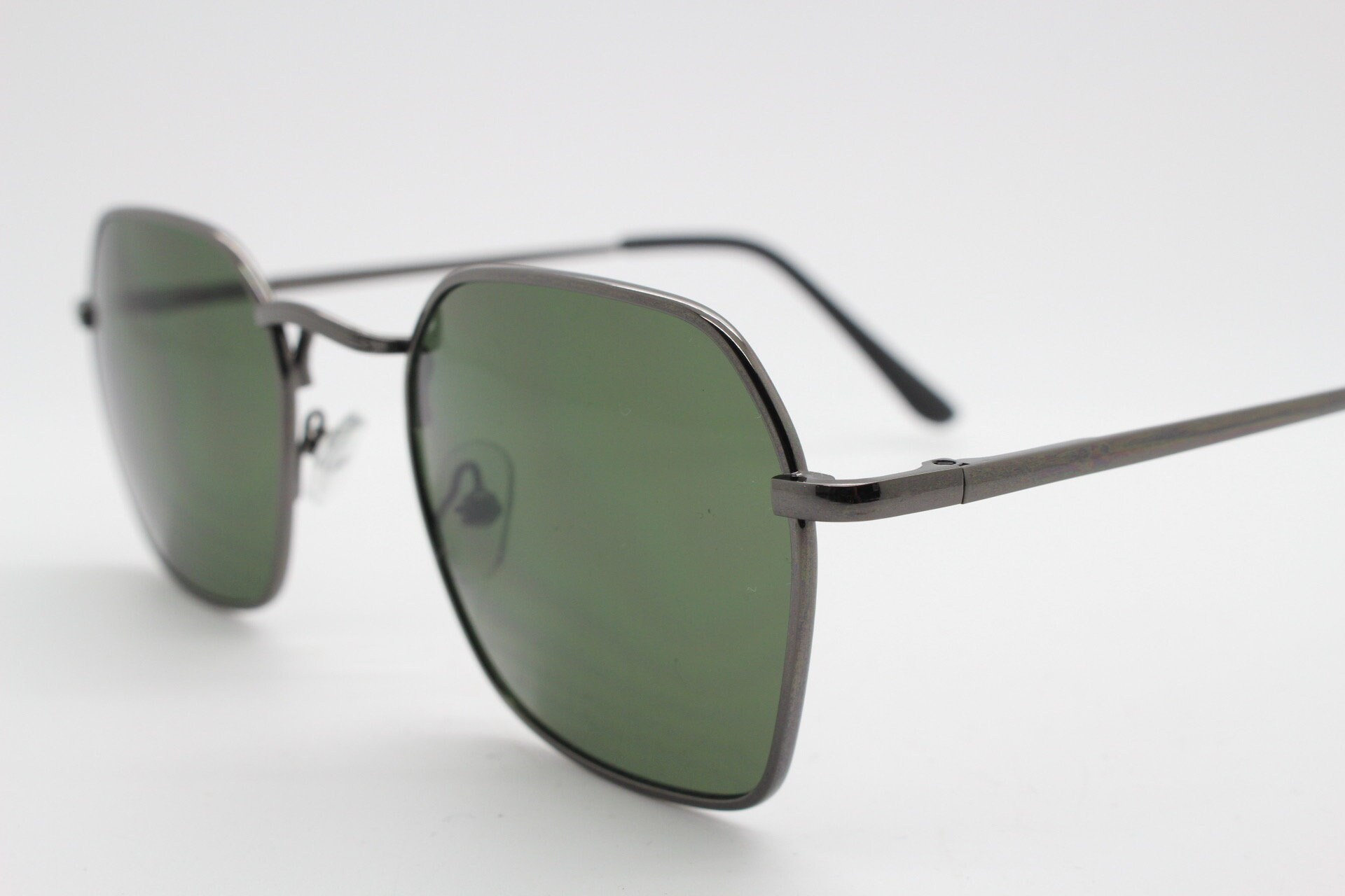 90s vintage angular 6 sided sunglasses Gunmetal grey frame | Etsy