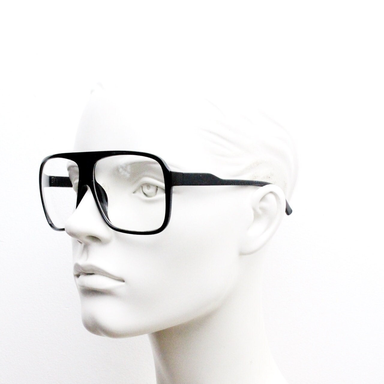 1 PC Acrylic Casual Large Square Frame Eyewear For Y2K Accessori 1pc unisex classic retro square large frame y2k trendy  main image 3
