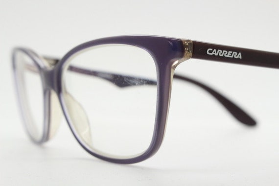 Carrera rectangular cat eye glasses. Deep purple … - image 1
