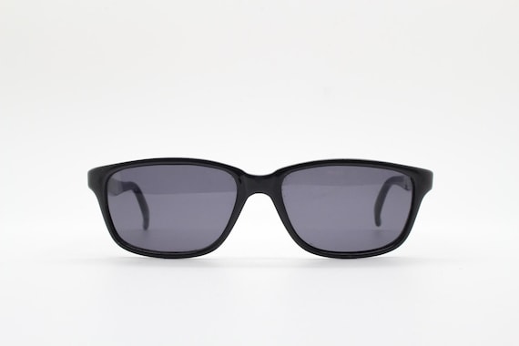 Vintage 90s slim rectangular modified wayfarer de… - image 3