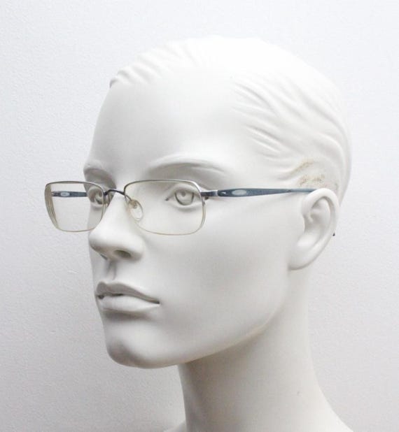 Silhouette rectangular half frame eye glasses mad… - image 2