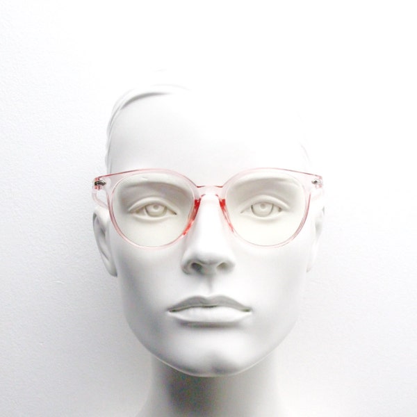 Transparent Pink Rx Glasses Frames Etsy