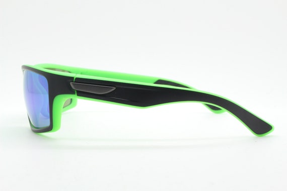 Y2K vintage visor sports shield sunglasses. Green… - image 6