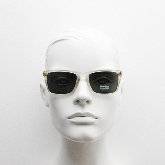 Luxottica 90s vintage rectangular sunglasses made… - image 7