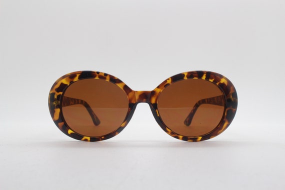 Y2k vintage oversized round sunglasses. Women's b… - image 2