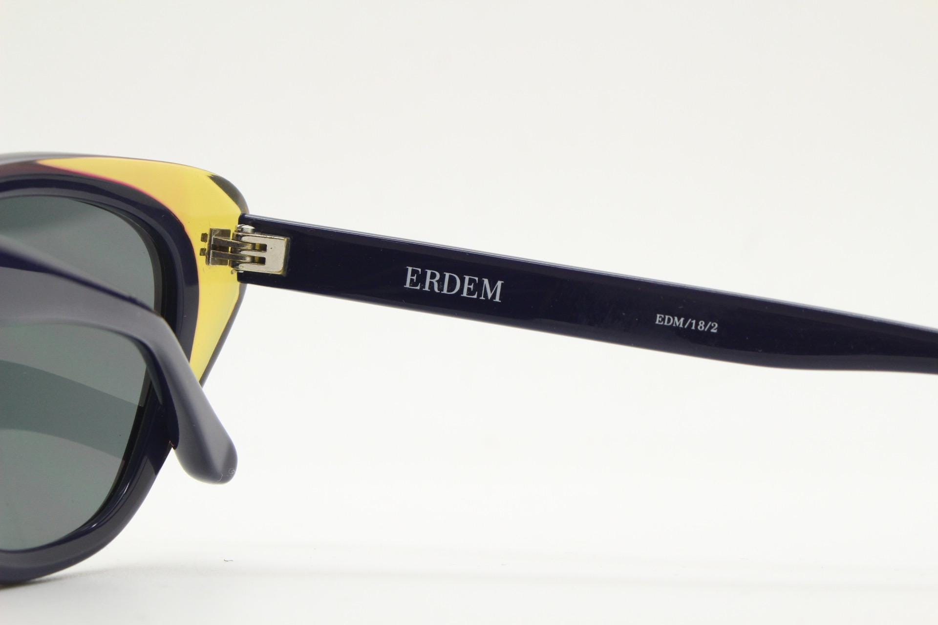 Linda Farrow Luxe Sunglasses Cat No2 61-18 135 Made In Japan Linda Farrow - Katia Cat Eye Sunglasses in Saffron  main image 4