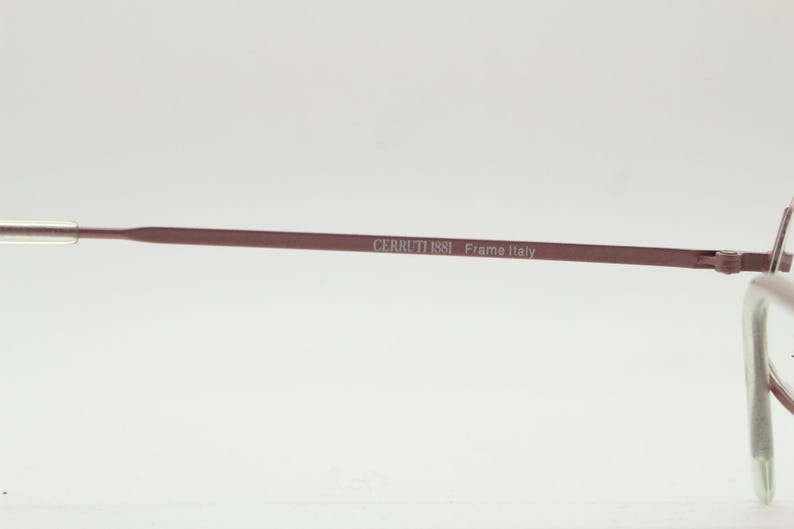 Cerruti 1881 Half Moon Eye Glasses. Pink Half Frame Optical Eyeglasses ...