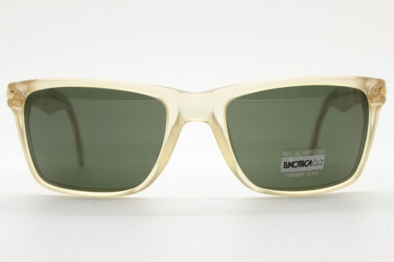 Luxottica 90s vintage rectangular sunglasses made… - image 2