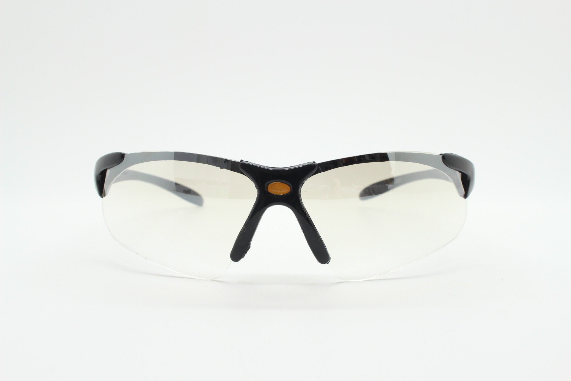 90s Vintage Visor Sports Shield Sunglasses. Rimless Black Wrap Etsy