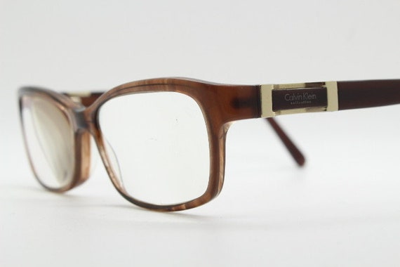Calvin Klein collection rectangular cat eye glass… - image 1