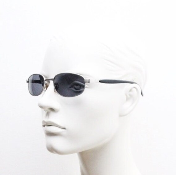 90s vintage small bug eye rectangular sunglasses.… - image 3