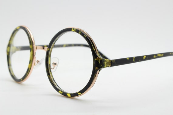 90s vintage tortoise round glasses. 30s, 20s styl… - image 4