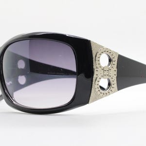 Y2K vintage big shield sunglasses. Massive bug eye wrap around mask with metal porthole temple. Authentic 2000s ghetto fab. Oversized NOS