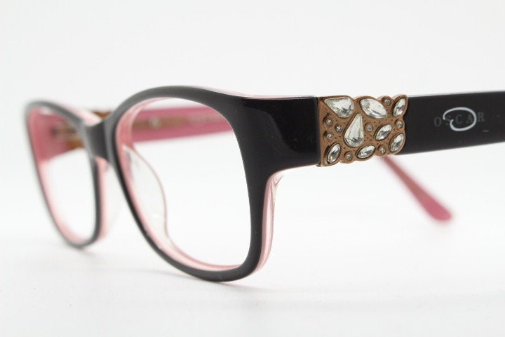 Oscar De La Renta Vintage Diamante Eye Glasses. Leopard  display picture 2