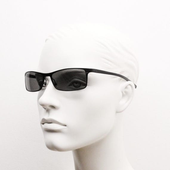 90s vintage sharp rectangular sunglasses by Storm… - image 1
