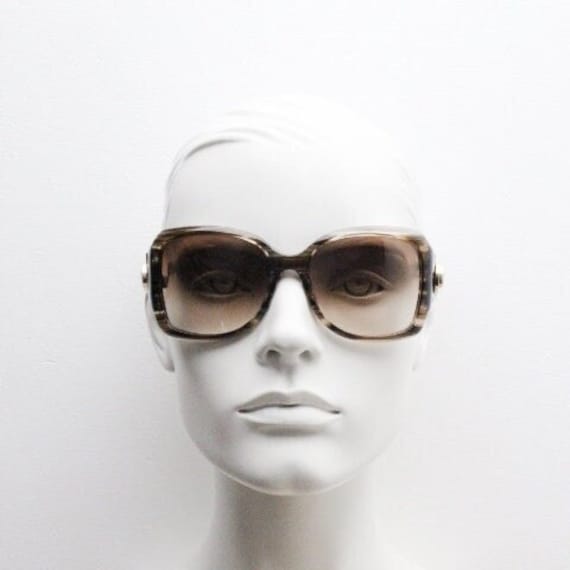 Gucci Y2K vintage oversized square sunglasses mad… - image 3