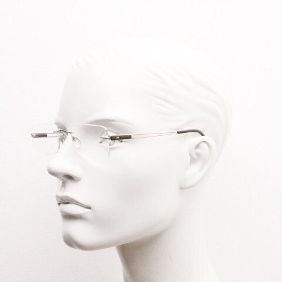 Silhouette rectangular frameless eye glasses mode… - image 1