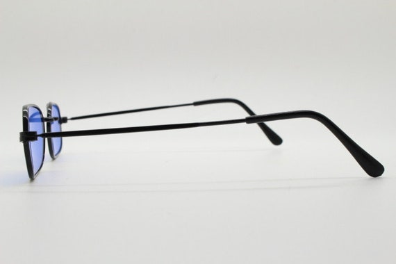 90s vintage minimal metal rectangular sunglasses.… - image 7