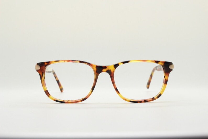 Cerruti 1881 Rectangular Eye Glasses. Vibrant Honey Tortoise Gloss ...