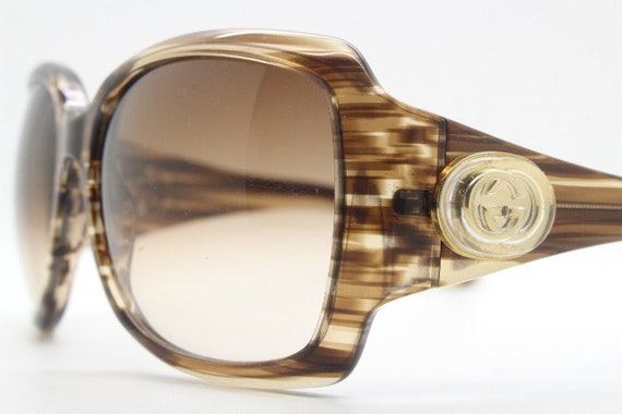 Gucci Y2K vintage oversized square sunglasses mad… - image 2